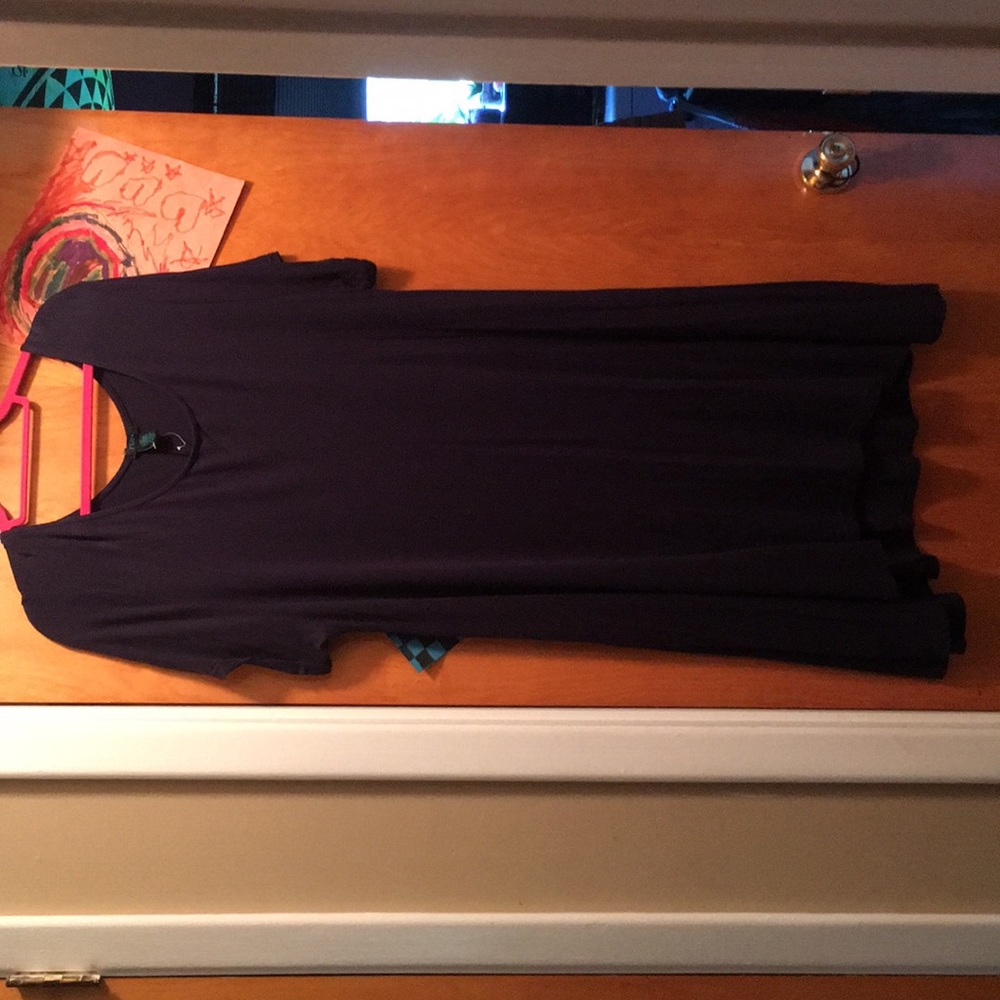 Navy Blue T-Shirt Dress